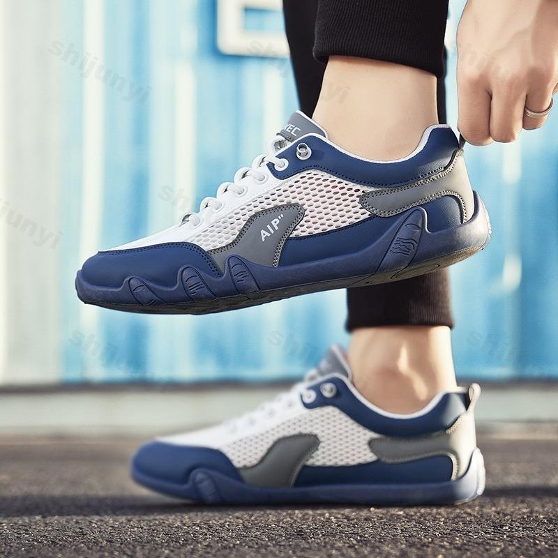 Fashion Summer Men Casual Sneaker 2025 New Breathable Comfortable Outdoor Walking Sports Shoes Fashion PU Leather Male Casual Shoes