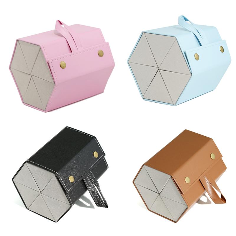 

Fashion PU Leather Glasses Organizer Portable Multi-slot Folding Eyeglasses Holder Travel Storage Box Display Sunglasses Case