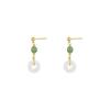 Women's Imitation Jade Tassel Earrings: Niche Design, High-End New Chinese Style