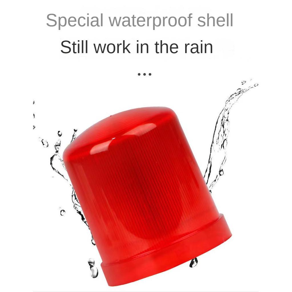 LED Rotary Strobe Rechargeable Magnetic Adjustable Sound Warning Light High Brightness Simulation Rotation Alarm Light
