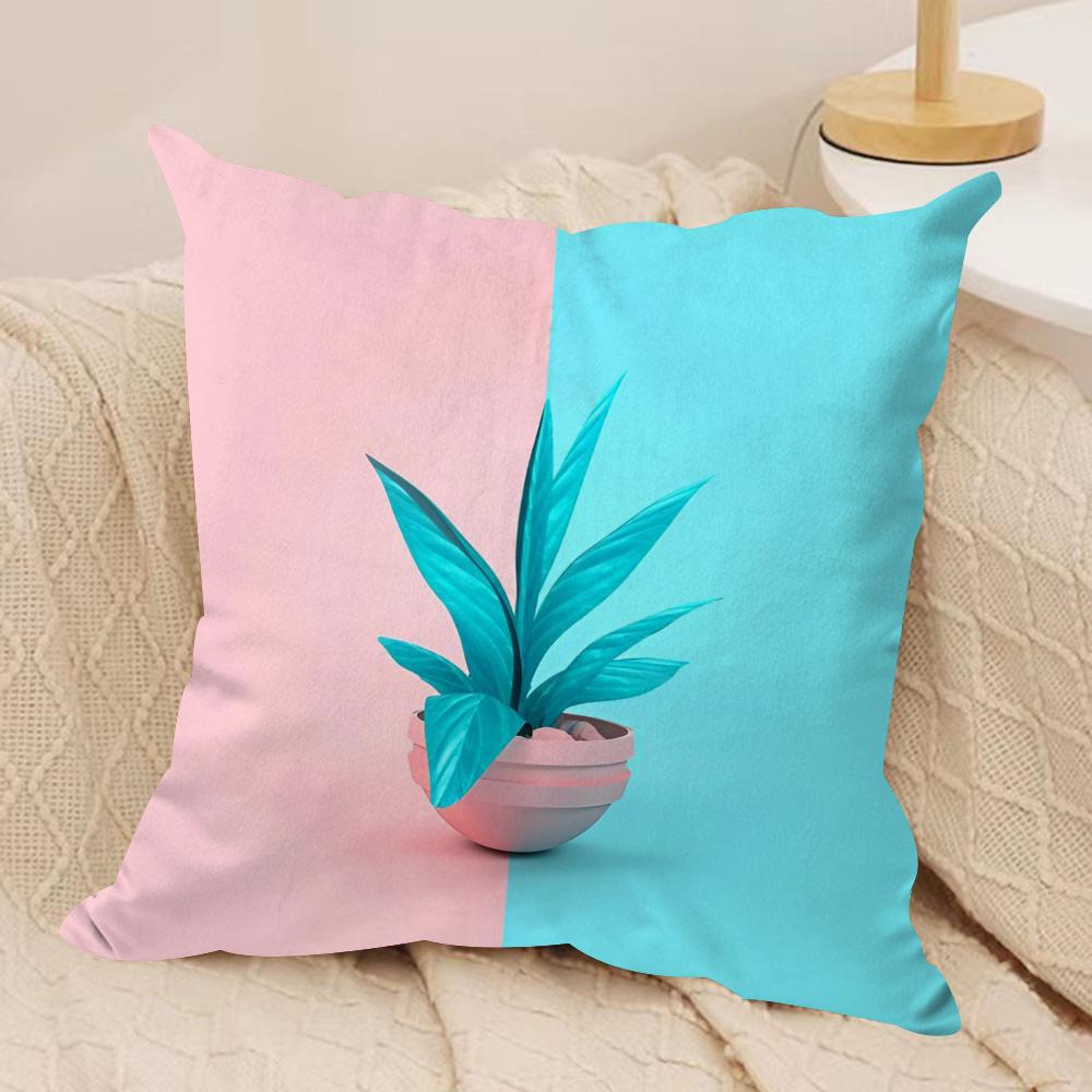 

Tropical Plant Fruits Cushion Cover Silky Short Plush Double-Sided Printed Pillow Case for Sofa All Seasons Home Decor Gift 30cmx30cm