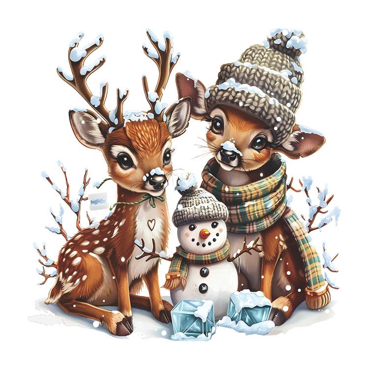 

Рождественский лось снеговик наклейка на стену новогоднее украшение для стекла окна фреска для рождественского украшения дома самоклеящиеся праздничные наклейки