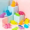 Mini Dinosaur Squeeze Toy Anxiety Relief Cartoon Dino Sensory Toy Soft Stretchy Stress Ball Home Office Worker Relaxation Tool