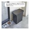 Sealed Pet Food Stocker Nooks 12kg with Measuring Cup Black Yamazaki Jitsugyo With Casters Dog Cat Food Large Capacity Simple Slim