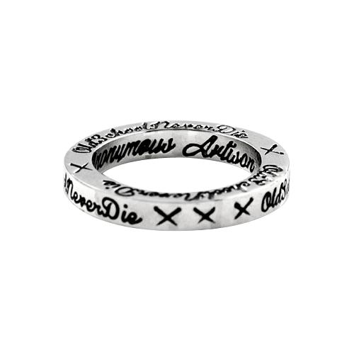 Anonymous Artisan Oldschool Never Die Sapce Ring