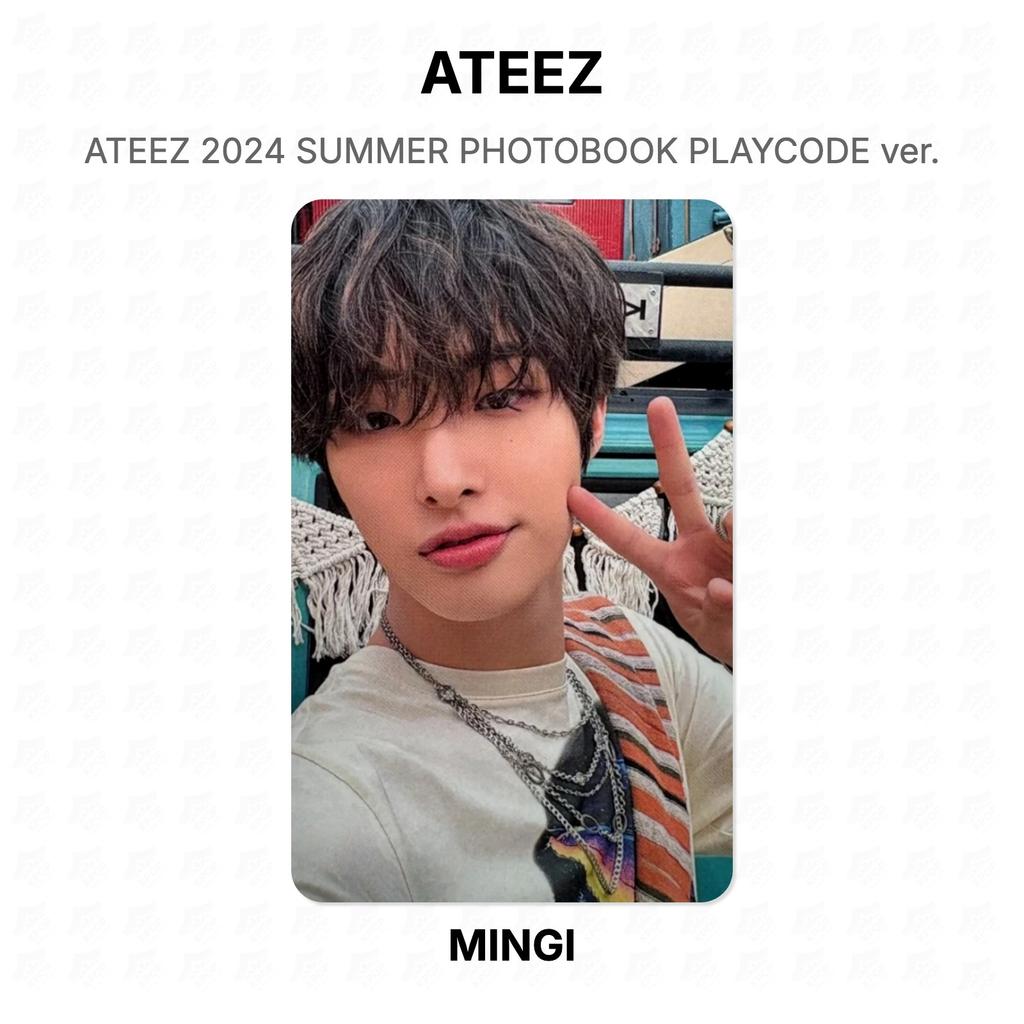 ATEEZ 2024 SUMMER PHOTOBOOK PLAYCOD ver. Official Photocard