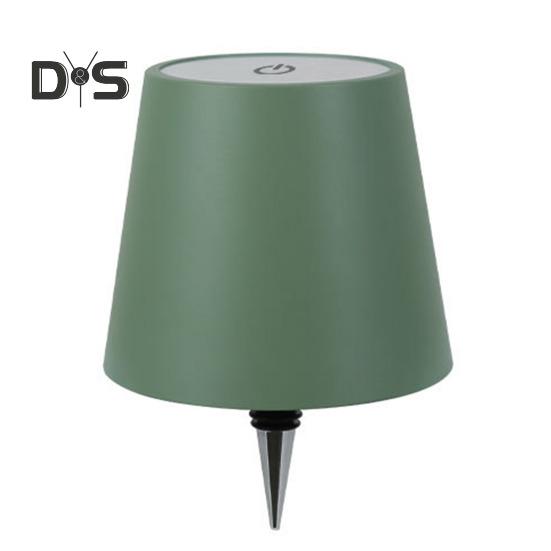 

Беспроводная лампа для бутылок вина, 3 цвета, регулируемая яркость, перезаряжаемая, беспроводная, сенсорное управление, светодиодная настольная лампа для дома, офиса, бара, кафе, украшения metal зелёный