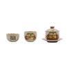 Three Talents Hand-Painted Gaiwan: Large Retro Chinese Tea Set for Home Brewing