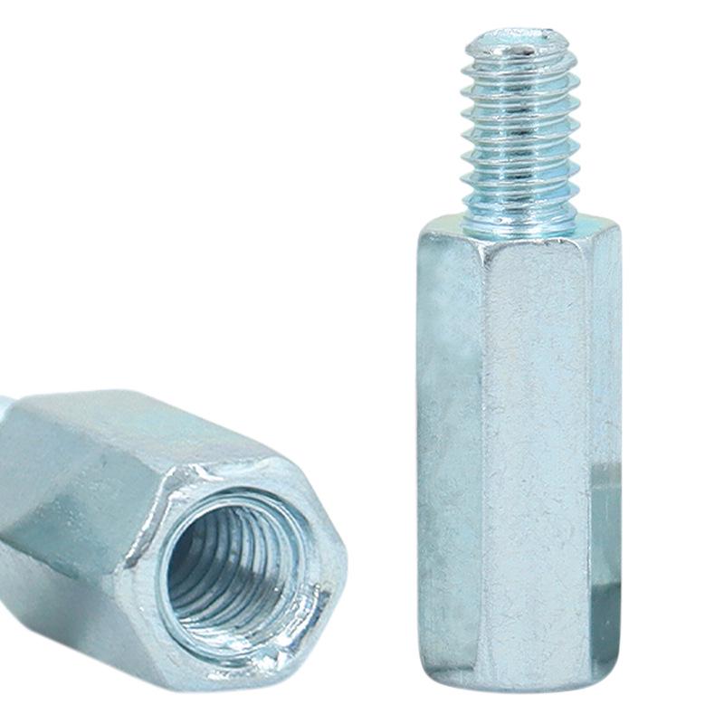 Distanziale esagonale in ferro zincato blu e bianco per PCB (M3-M6)