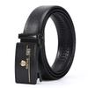 Belt Men'S Casual Business Belt Automatic Buckle Cowhide Medium Green Belt