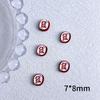 New Hot-Selling Alloy Red Series New Year Heart Flower Nail Art Accessories Handmade DIY Wearable Nail Hair Clip