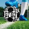 Six and Seventeen Indoor Soccer Ball Colorful Machine Stitched PVC Size 5 Team Training Competition Ready Durable High-Bounce Cool Sports Gift