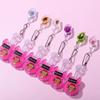 Julystar Portachiavi Balsamo Labbra Lucido Lucidalabbra Trasparente Rosa Idratante Lunga Durata Labbra Luminose Trucco per Donne Ragazze