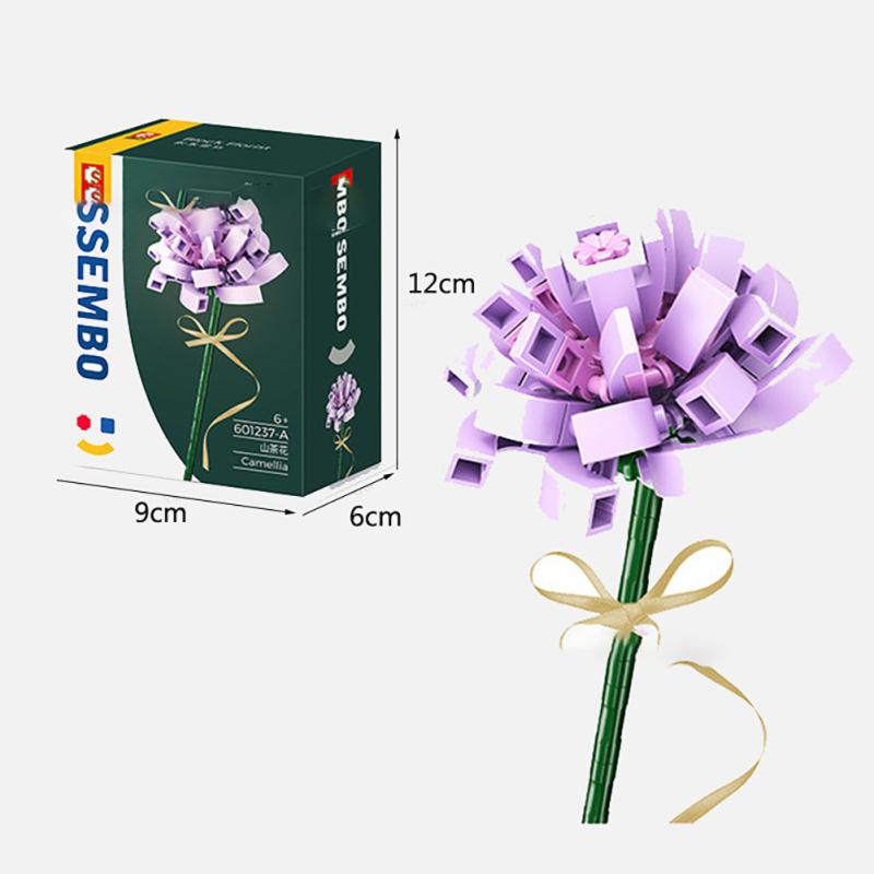 Blocuri de construcție Buchet de flori eterne compatibile cu blocuri de construcție asamblate Lego Jucării Pentru