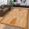 Basketball Court Print Carpet for Bedroom Living Room Decor Stylish Suitable for Use As an Anti-slip for Living Room Bedroom Sofas