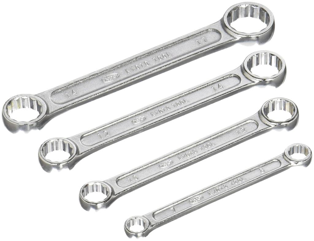 Kyoto Machinery Tools Straight Short Box Wrench Set of 4 M1004 (KTC)