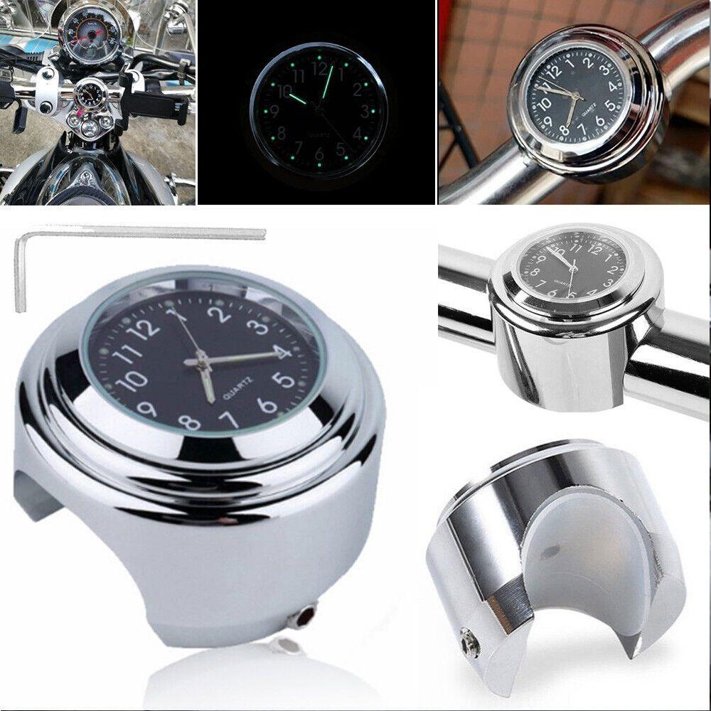 Waterproof Motorcycle Bike Clock Shockproof Handlebar Clock Motorcycle Accessories Quartz Watch