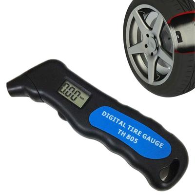 Medidor de pressão de pneu digital Medidor de pressão de ar digital preciso com visor LCD retroiluminado e alça antiderrapante Desligamento automático Pneu de carro Acessórios para veículos