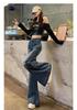 2025 Autumn Women's Retro Wide-Leg Flare Jeans