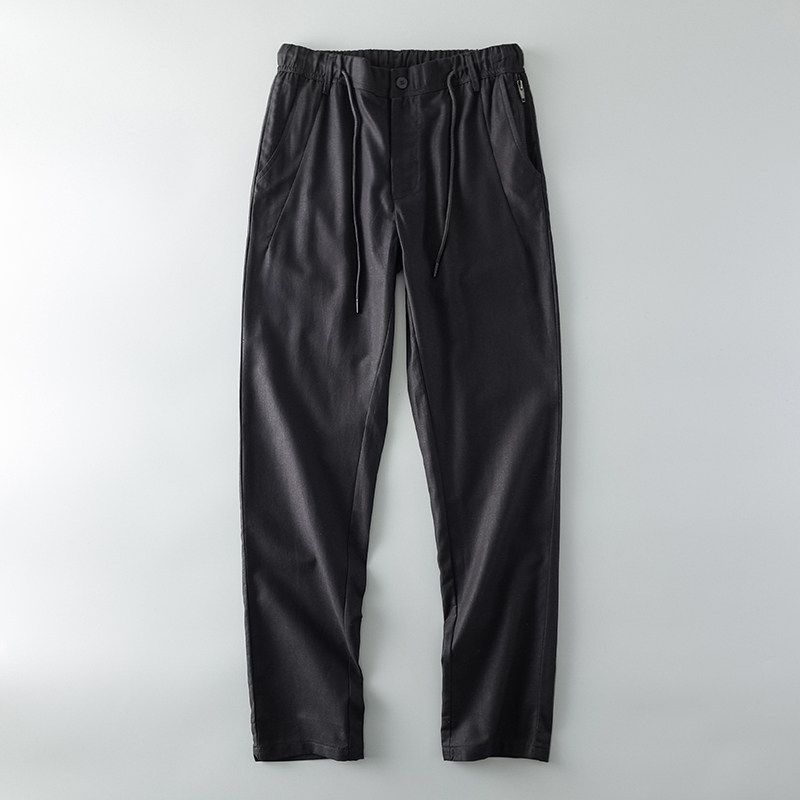 Japanese-Style Retro Export Export Men s Clothing Casual Linen Pants Blue Black 34