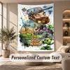 Plants Vs. Zombies Tapestry, Personalized Custom Text, Wall Hanging Tapestry For Living Room Home Wall Decor