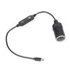 Portable USB C To 12V Car Socket Converter with Adjustable 5V 9V 12V Output Plastic Texture for Electronic Devices