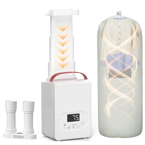 

Многоцелевая сушилка для футонов [Инновационный шланг, выдвигающийся за 1 секунду] Сушит одежду, уничтожает пылевых клещей и сушит обувь. Компактная, мощная сушилка для футона с чехлом