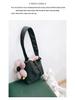 Women's Tricolor Floral Wristlet: High-End Summer Small Handbag & Phone Bag