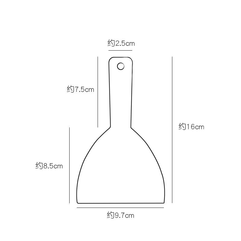 Kakekniv Plastskrape Smør Deigskjærer DIY Baking Kjøkkenverktøy myke skrapebrett sjokolade spade trekant