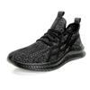 Schuhe in großen Größen, atmungsaktive Mesh-Schuhe für alle Jahreszeiten, schwarze Slip-ons, leichte Mesh-Schuhe