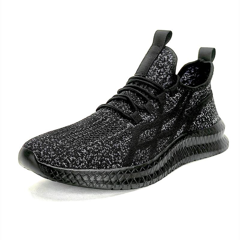Schuhe in großen Größen, atmungsaktive Mesh-Schuhe für alle Jahreszeiten, schwarze Slip-ons, leichte Mesh-Schuhe