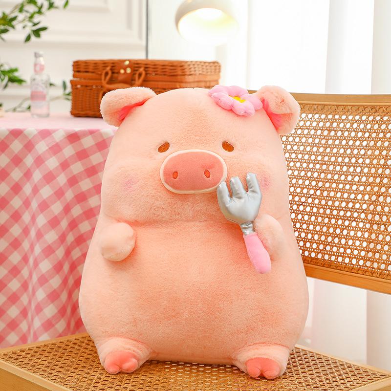 Pig Plush Doll Gluttonous Cub Doll Cute Wind Children's Toy Birthday Gift Piggy Doll for Girlfriend