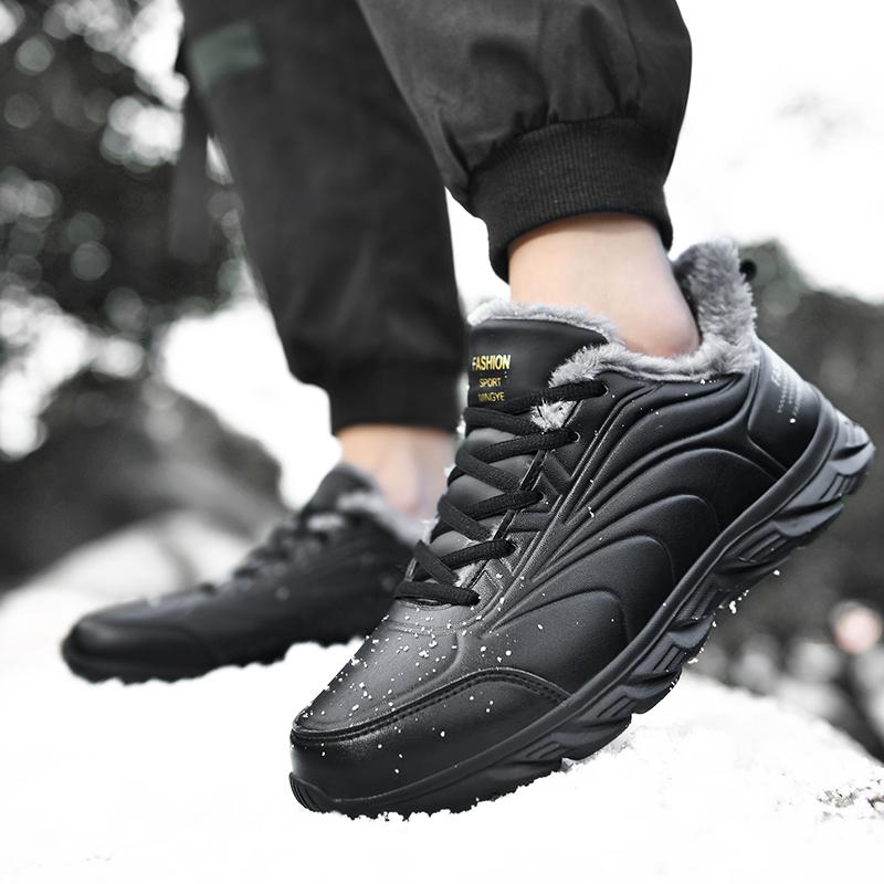 Super Warm Winter Sheos With Fur Sneakers Snow Men Shoe Waterproof Outdoor Boots Ankle Men Shoes Casual Men Boots Winter