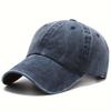 Solid Washed Denim Baseball Cap Vintage Unisex Cotton Sport Hat Outdoor Soft Top Breathable Versatile Sunshade Caps Women Men