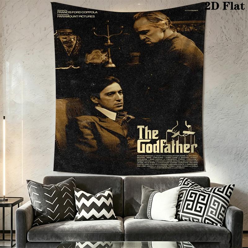 Godfather Movie Poster Tapestry Background Cloth Fashion Print Soft Background Wall Hanging Cloth Homestay Soft Decoration Tapestry