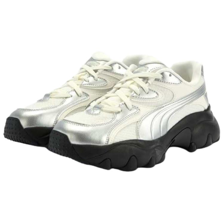 Puma Pulsar Lite Shimmery Versatile Comfortable Durable Low-Top Lifestyle Casual Shoes Women Sneaker Silver 403720-03