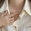 Su Chuang Leichter Luxus S925 Silberperlen Choker Halskette - Minimalistisches Design für Damen