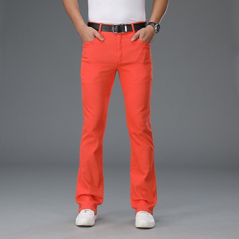 

Мужские расклешенные джинсы из денима повседневного покроя Мужские прямые брюки из эластичного денима 35 оранжевый