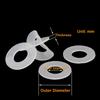 Weißer Ultra-dünner Weicher Silikon-Dichtring M2 M2.5 M2.7 M3 M4 M5 M6 M7 M8 M10 M12 Flachdichtung O-Ring Silikon-Dichtring Unterlegscheibe
