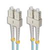 Qoltec Patchcord światłowodowy SC/UPC - SC/UPC | Multimode | 50/125 | OM4 | Duplex | 5m