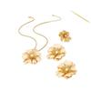 4-Piece Set: Fashionable Irregular Pearl Flower Earrings & Necklace, Middle Eastern Banquet Style for Women