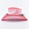 Western Style Straw Hats for Women Summer Beach Sun Hat Curled Edge Cowgirl Jazz Hat Sombreros De Mujer