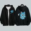 Sweat à capuche zippé Anime Fairy Tail Sweatshirts à capuche Harajuku