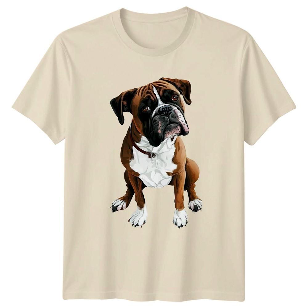 Boxer Dog Dogs Animals Mens TShirt Womens Tee Graphic Pet Lover Unisex Top Unisex T-Shirt