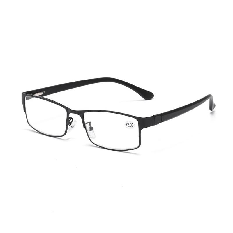Fashion Classic SquareBusiness Reading Glasses for Men TR90 Frame Readers Eyewear Ultra Light Resin Lens Presbyopia Glasses Male
