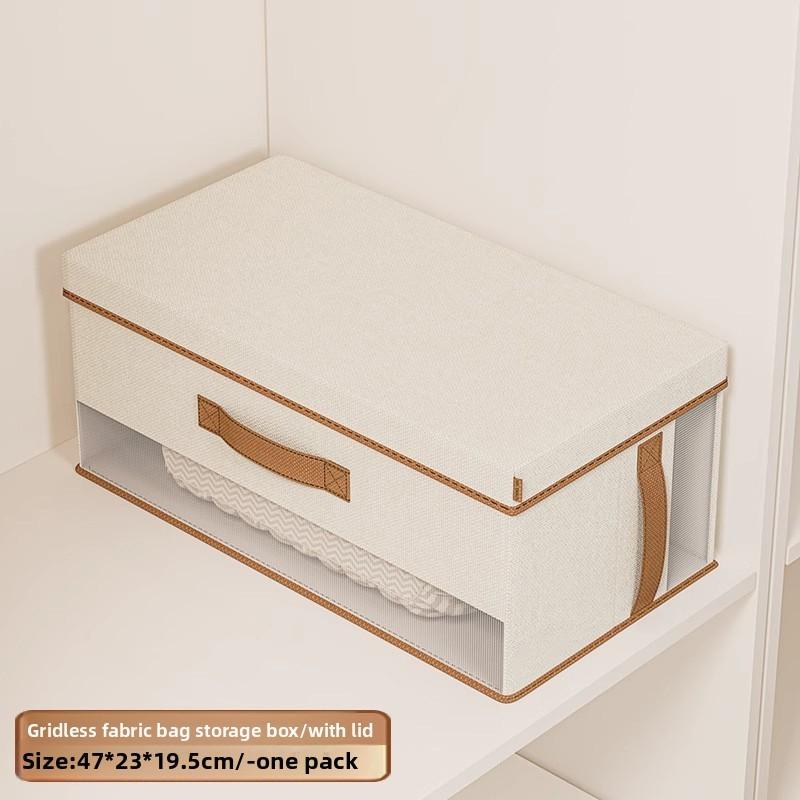 Clothes Storage Box With Dividers Foldable For Bedroom And Closet