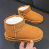 Girls Snow Boots Children's Cotton Shoes Winter Velvet Thickened Boots Classmates Non-slip Large Cotton Boys Cotton Shoes Boots