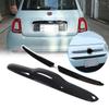 For Fiat 500 2010-2026 ABS Glossyblack Car Front Emblem Side Trim Strip Tailgate Handle Decorative Strip Sticker Car Accessories