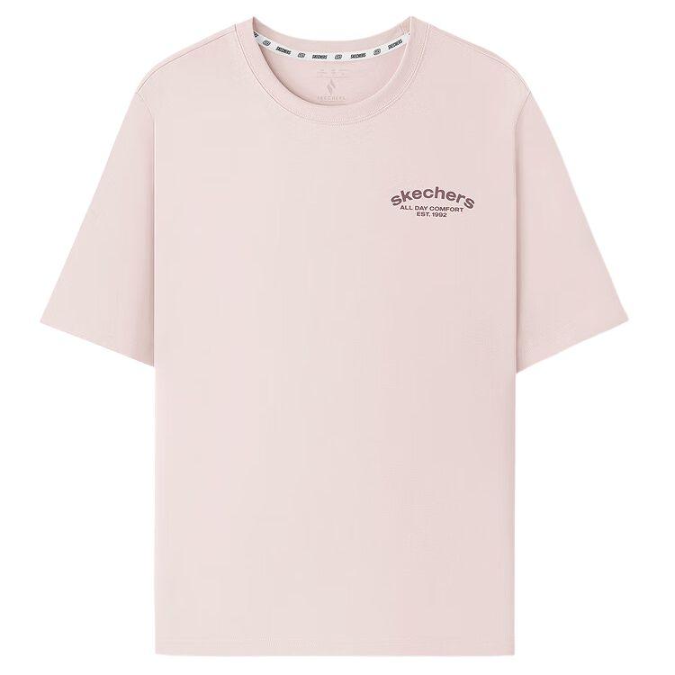 Skechers Knit Crew Neck Pullover Breathable Short Sleeve T-Shirt Unisex tops L226U068-03PF XS