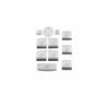 For BMW 3 4 Series 2013-2019 Matte Silver Door Window Switch Lift Cover Button